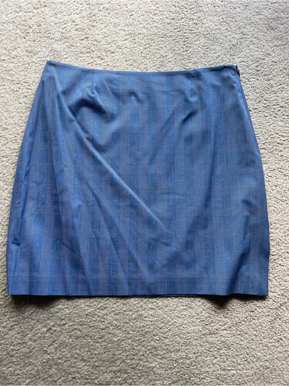 Banana Republic Blue Pencil Skirt with Subtle Pattern - Size 14